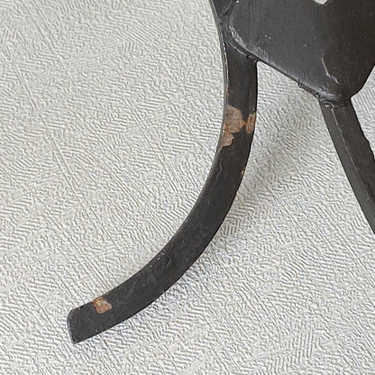 An original French vintage mid-century 'atomic' coat rack, a rare find these days and a wonderful piece of practical home decor. The black frame-work that holds the coloured pegs/balls is made from strong cast iron and there are two screw holes so that you can immediately fix the coat rack to your wall.