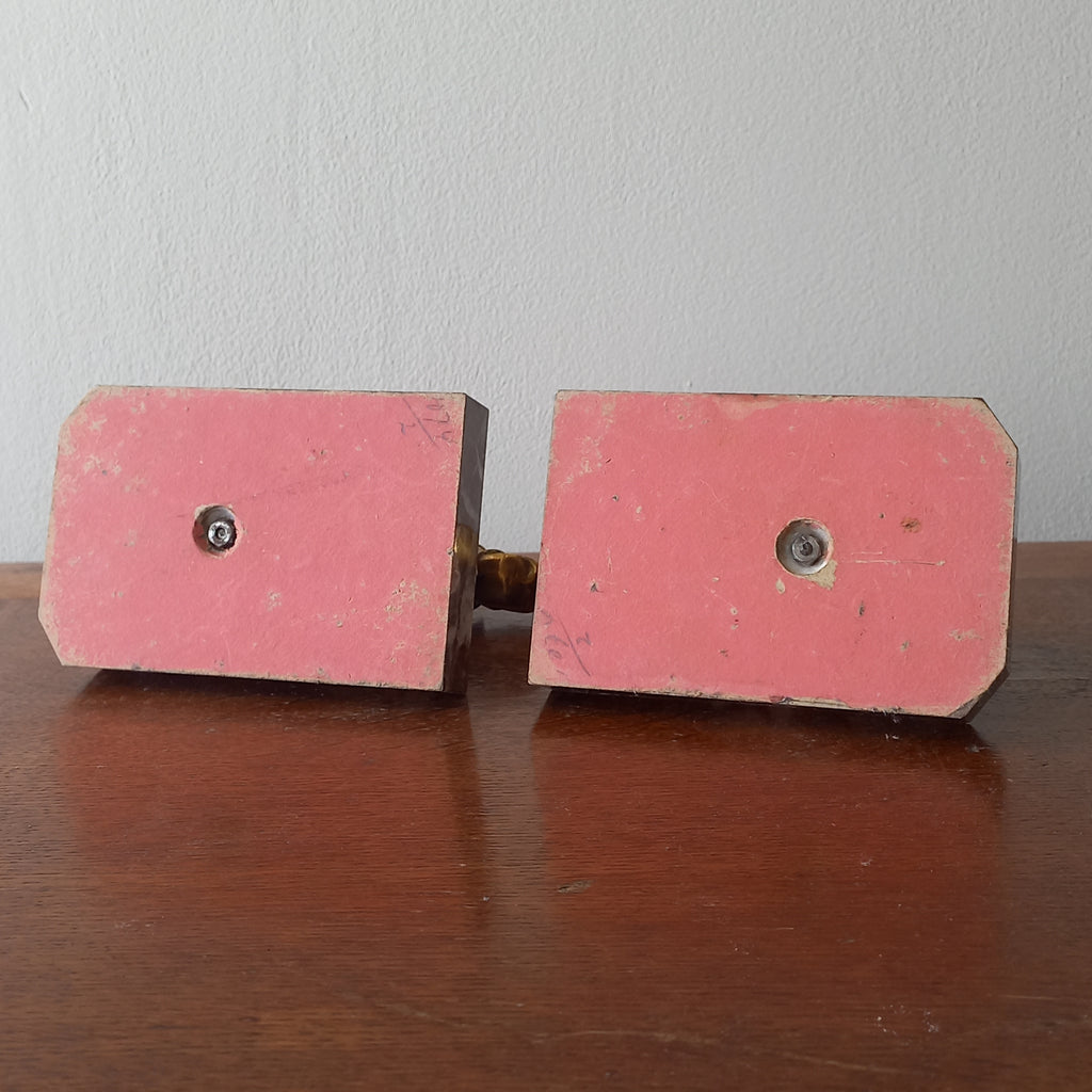 Vintage Elephant Bookends, Bronze Colour Elephants On Marble Bases
