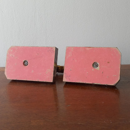 Vintage Elephant Bookends, Bronze Colour Elephants On Marble Bases