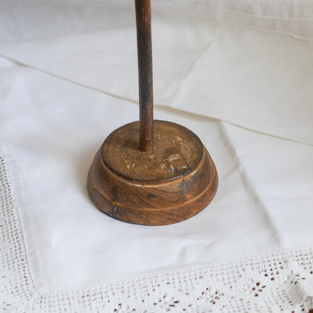 An attractive vintage wooden bird ornament, a piece of primitive folk art purchased here in France. This wonderful bird will make excellent decor in any interior and is also very cute!