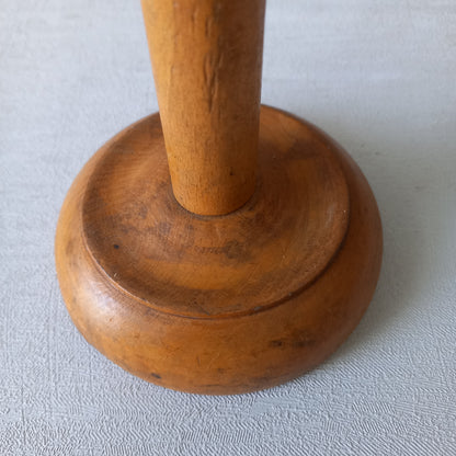A sturdy French vintage wooden hat stand which will be great for displaying your hats, helmets, etc. In summary, a nice authentic French vintage piece from France.