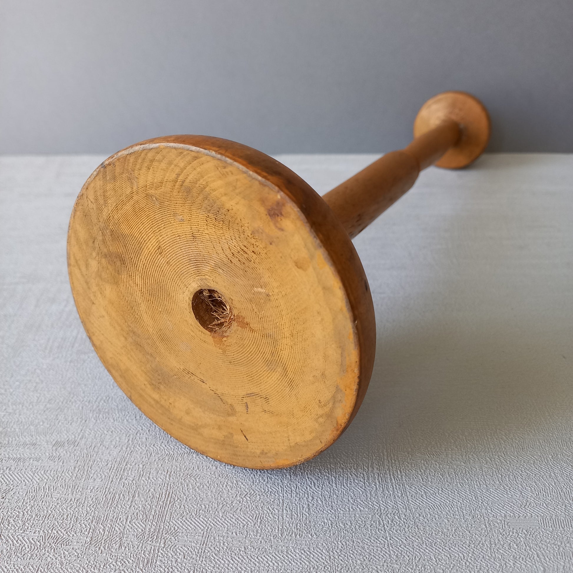A sturdy French vintage wooden hat stand which will be great for displaying your hats, helmets, etc. In summary, a nice authentic French vintage piece from France.