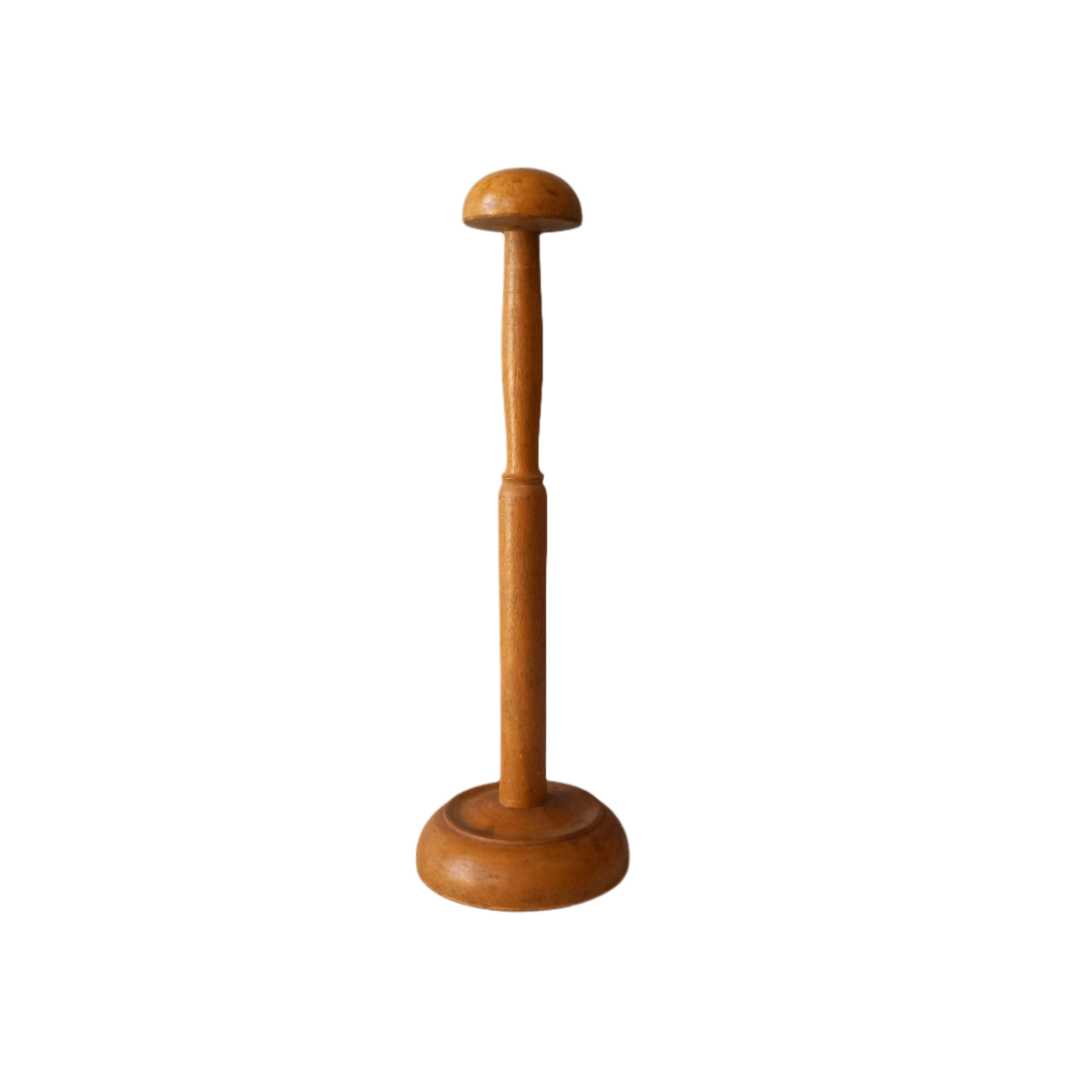 A sturdy French vintage wooden hat stand which will be great for displaying your hats, helmets, etc. In summary, a nice authentic French vintage piece from France.