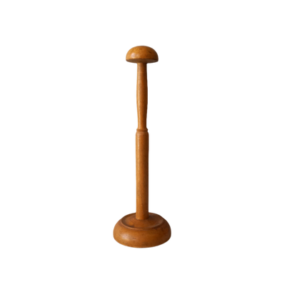 A sturdy French vintage wooden hat stand which will be great for displaying your hats, helmets, etc. In summary, a nice authentic French vintage piece from France.