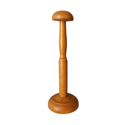 A sturdy little French vintage wooden hat stand which will be great for displaying your hats, helmets, etc. In summary, a nice authentic French vintage piece from France.