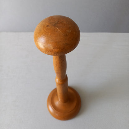A sturdy little French vintage wooden hat stand which will be great for displaying your hats, helmets, etc. In summary, a nice authentic French vintage piece from France.