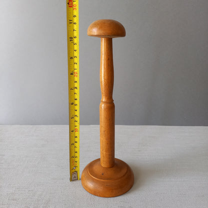 A sturdy little French vintage wooden hat stand which will be great for displaying your hats, helmets, etc. In summary, a nice authentic French vintage piece from France.