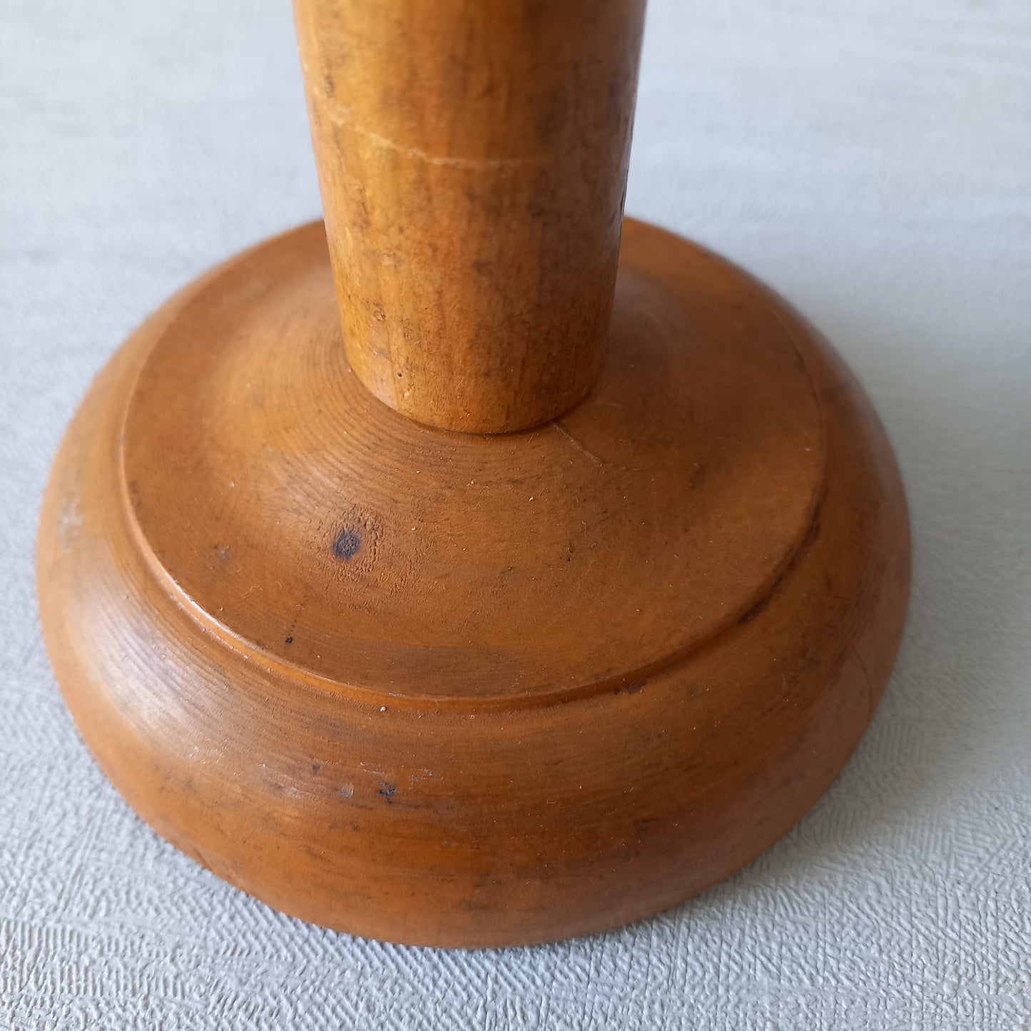 A sturdy little French vintage wooden hat stand which will be great for displaying your hats, helmets, etc. In summary, a nice authentic French vintage piece from France.