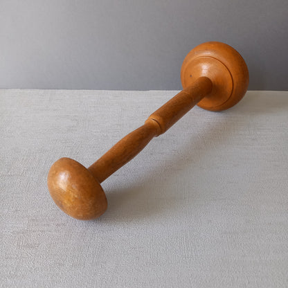 A sturdy little French vintage wooden hat stand which will be great for displaying your hats, helmets, etc. In summary, a nice authentic French vintage piece from France.