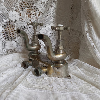 French Vintage Faucet Taps for Restoration